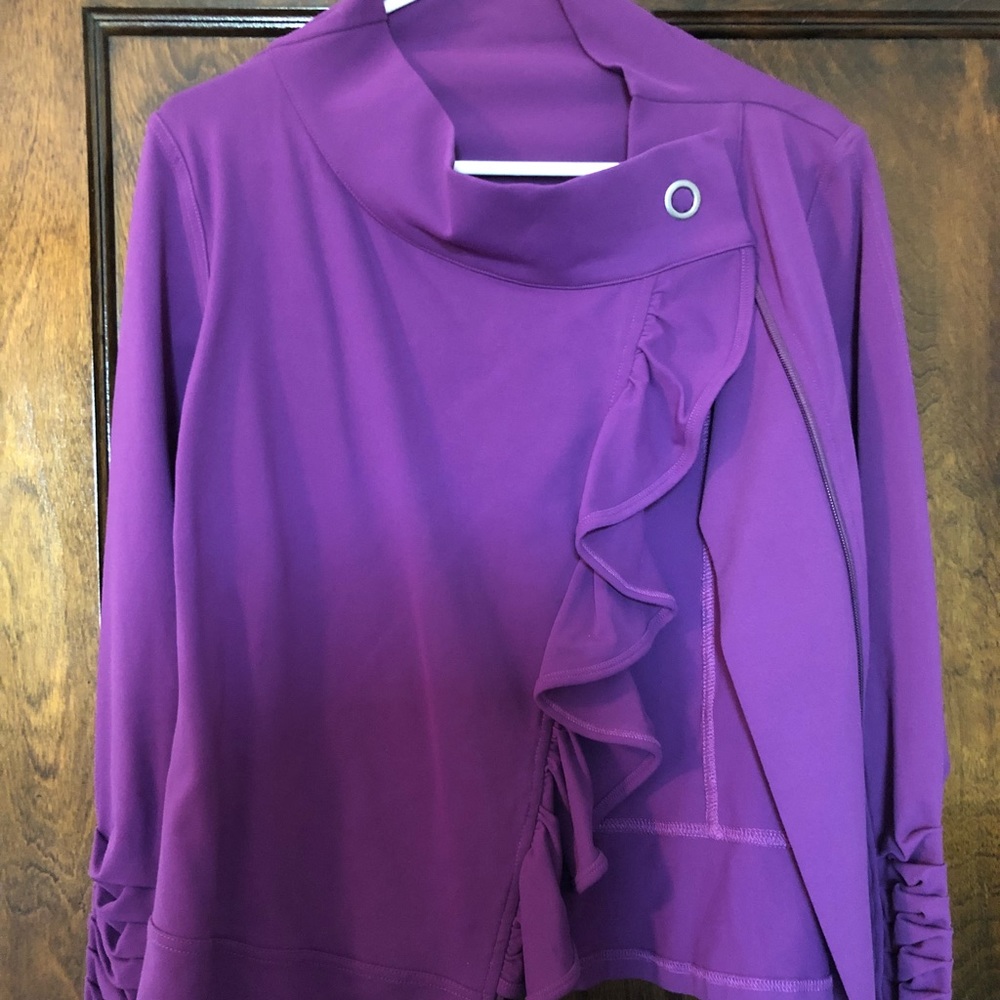 Zella ruffle zip jacket